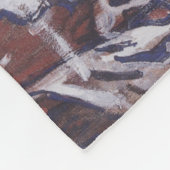 Wetterhornberg (Schneewinterlandschaft) Fleecedecke (Ecke)