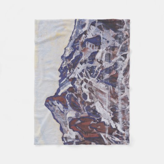 Wetterhornberg (Schneewinterlandschaft) Fleecedecke (Vorderseite)