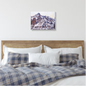 Wetterhornberg (Schneewinterlandschaft) Leinwanddruck (Insitu (Schlafzimmer))
