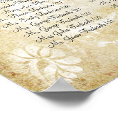 Wetterkarte für die bezauberte Goldkoralle Poster (Ecke)