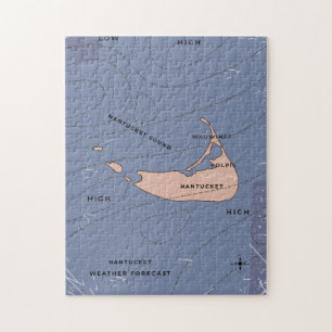 Wetterkarte Nantucket USA Puzzle