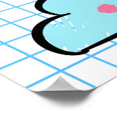 Wetterkids glücklich fröhliche Doodles Poster (Ecke)