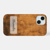 Wetterphänomene für Leder iPhone 15 Hülle (Rückseite (Horizontal))