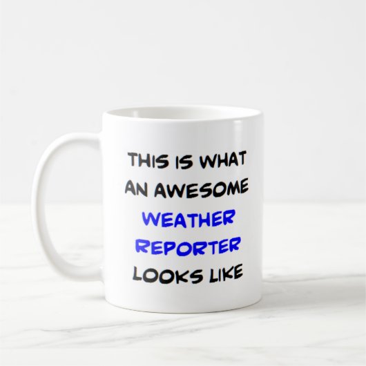 Wetterreporter, phantastisch kaffeetasse (Links)