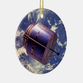 Wettersatellitenmodell im Raum Keramik Ornament (Rechts)