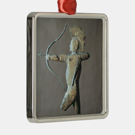 Wetterschaufel in Form eines amerikanischen Silbernes Ornament (Rechts)