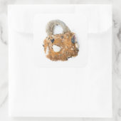 Wetterschloss Quadratischer Aufkleber (Tasche)