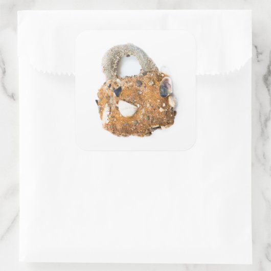 Wetterschloss Quadratischer Aufkleber (Tasche)