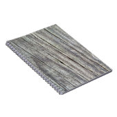 Wetterschutz-Holzplanks Textur Notizblock (Rechte Seite)