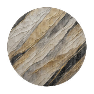 Wetterschwarz und goldener Streifen Schneidebrett