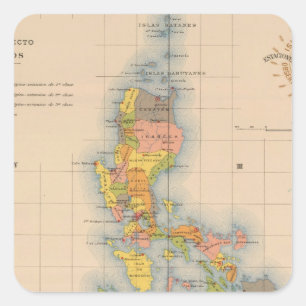 Wetterstationen Seismic No. 5 Quadratischer Aufkleber
