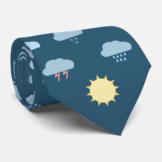 Wettersymbole Krawatte (Gerollt)