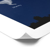 Wettersymbole Poster, einschl. Phasen des Mondes Poster (Ecke)