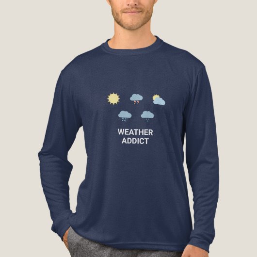 Wettersymbole Tri-Blend Shirt (Vorderseite)