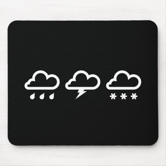 Wettersysteme-Piktogramm-Mauspad Mousepad (Vorne)