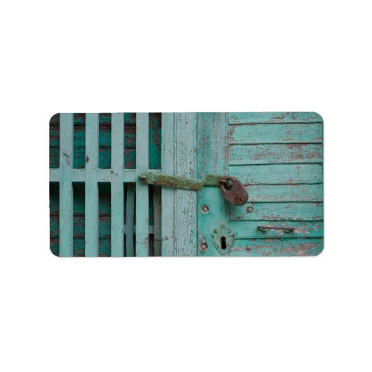 Wettertüre Adressaufkleber (Vorne)