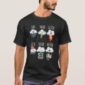 Wetterunterschiede melden Wettervorhersage T-Shirt (Vorderseite)