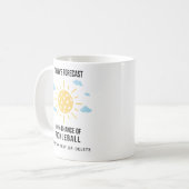 Wettervorhersage 100% Chance auf Pickleball Kaffeetasse (Vorderseite Links)