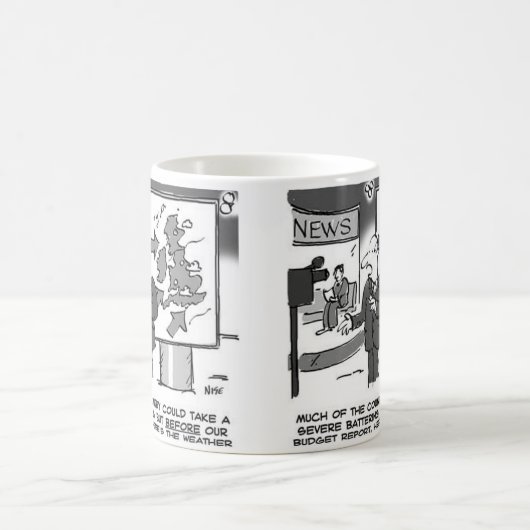 Wettervorhersage am Haushaltstag Kaffeetasse (Mittel)