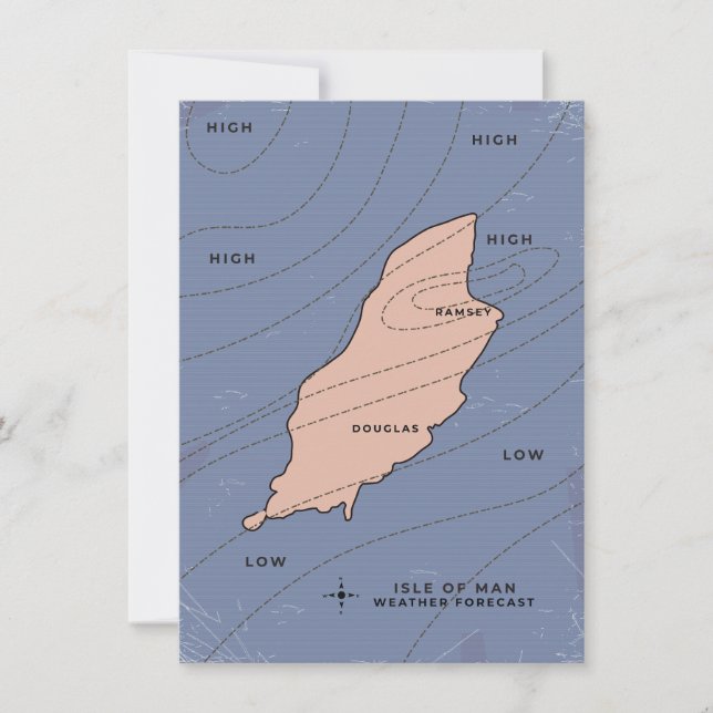 Wettervorhersage der Insel Man (Vorderseite)