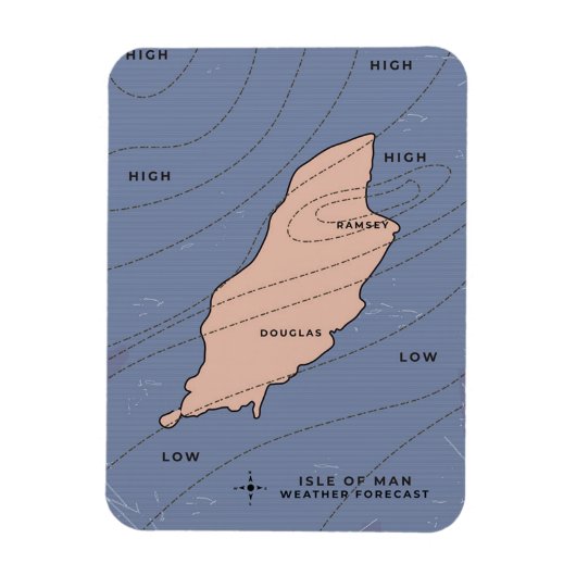 Wettervorhersage der Insel Man Magnet (Vertikal)