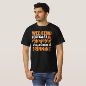 Wettervorhersage für das sonnige Camping T-Shirt (Vorne ganz)