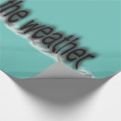 Wettervorhersage für Regenbekleidung Geschenkpapier (Ecke)