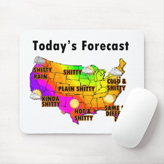 Wettervorhersage Mousepad (Mit Mouse)