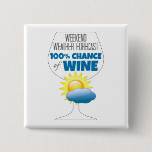 Wettervorhersage Sonntag 100% Chance Wein Button