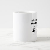 Wettervorhersage von Minnesota Jumbo-Tasse (Vorderseite)