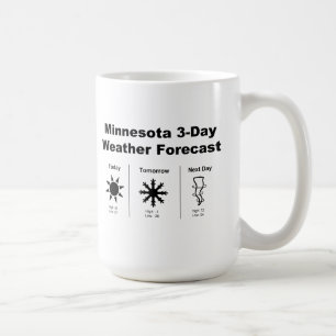 Wettervorhersage von Minnesota Kaffeetasse
