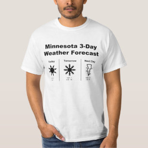 Wettervorhersage von Minnesota T-Shirt