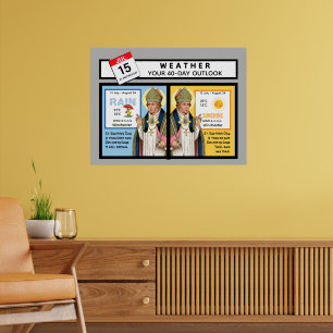 Wettervorhersage zum St.-Swithin-Tag Poster