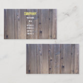 Wetterwald-Zaun Visitenkarte (Vorne/Hinten)