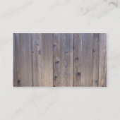 Wetterwald-Zaun Visitenkarte (Rückseite)