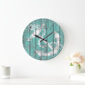 Wetterweißer Anker Große Wanduhr (Zuhause)