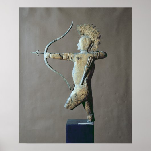 Wetterwelle in Form eines Amerikanischen Ureinwohn Poster (Vorne)