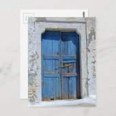 Wetterwohnung Holz Ancient Doorway Postkarte (Vorne/Hinten)