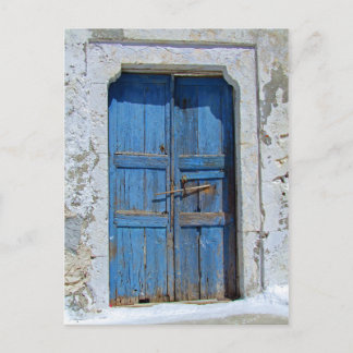 Wetterwohnung Holz Ancient Doorway Postkarte