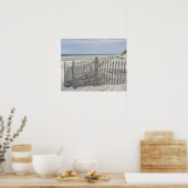 Wetterzaun und Strand Poster (Küche)