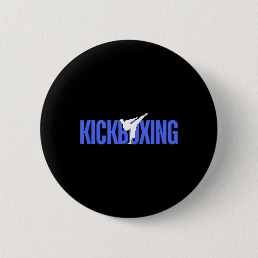 Wettkampf-Kickboxen Button (Vorderseite)