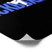 Wettkampf-Kickboxen Poster (Ecke)