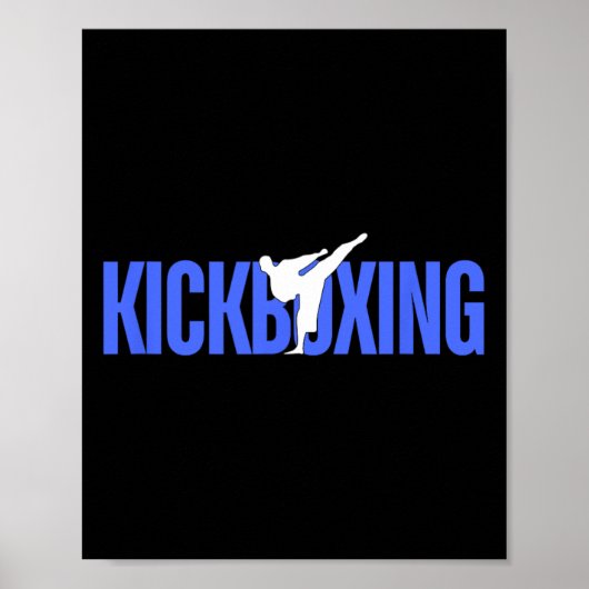 Wettkampf-Kickboxen Poster (Vorne)