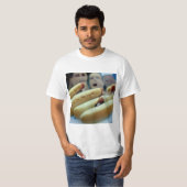 Wettkampf um das Essen von Hot Dog T-Shirt (Vorne ganz)