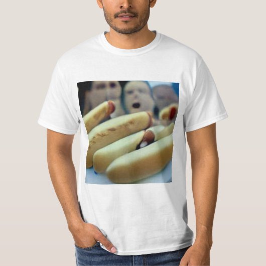 Wettkampf um das Essen von Hot Dog T-Shirt (Vorderseite)
