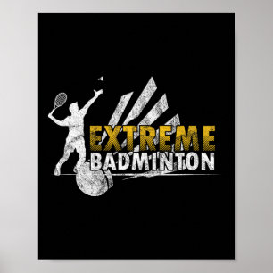 Wettkampfpla für Extreme Badminton Poster
