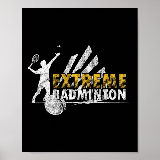 Wettkampfpla für Extreme Badminton Poster (Vorne)