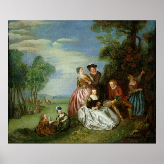 Wettstreit im Park Poster (Vorne)