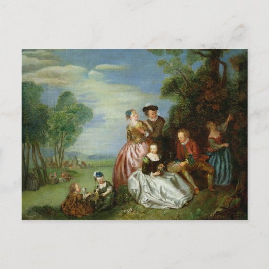 Wettstreit im Park Postkarte (Vorderseite)