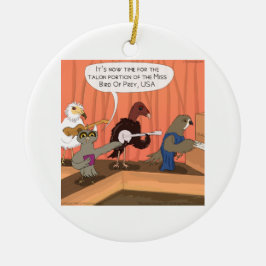 Wettstreit um die Vögel von Prey Talon Keramikornament